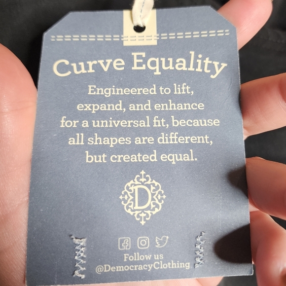 NWT Democracy Ab Technology Black High Rise Skinny Jeans Stretch Denim Size 24W - Picture 11 of 16